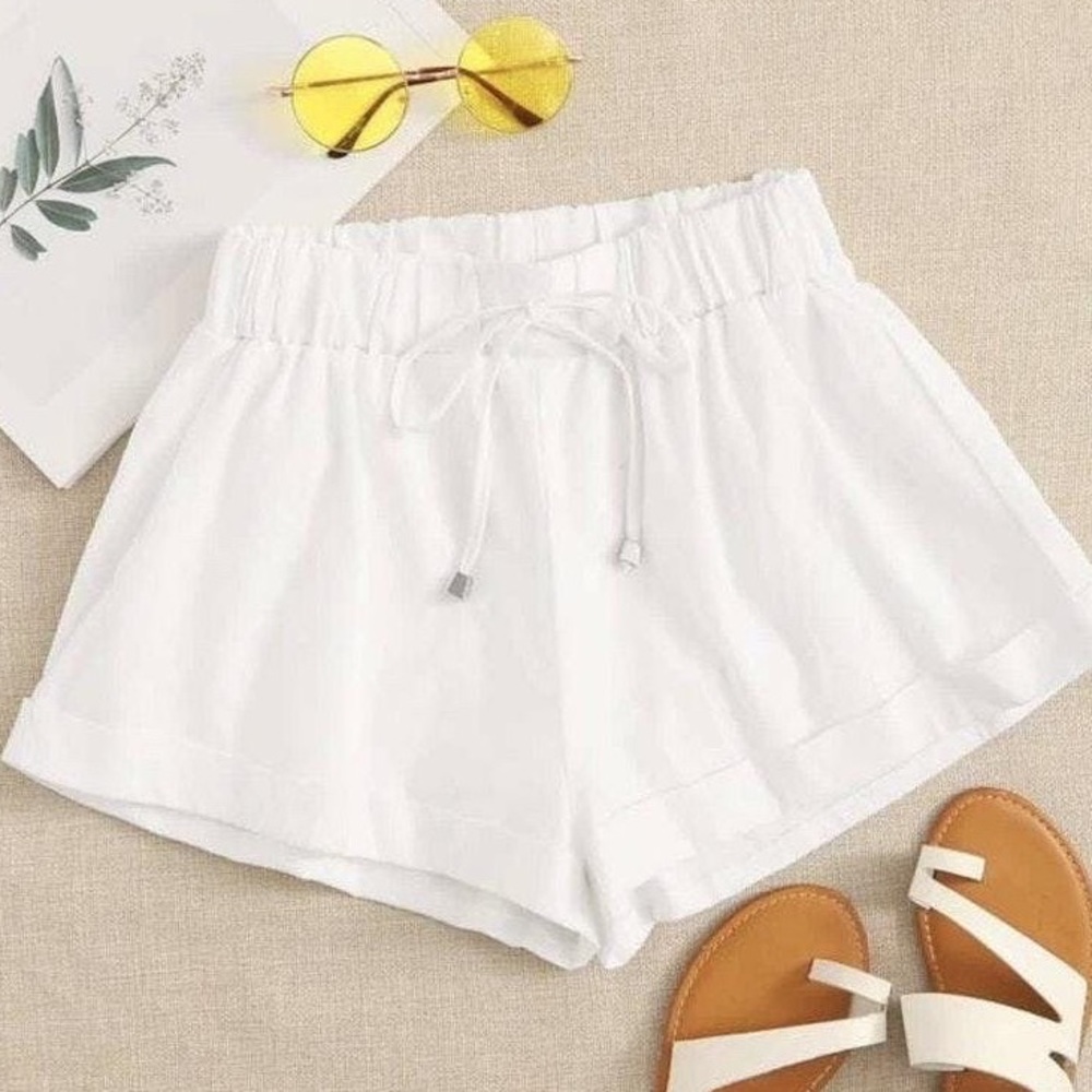 white shorts